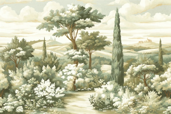TUSCANY BAROQUE PAINTING GREEN