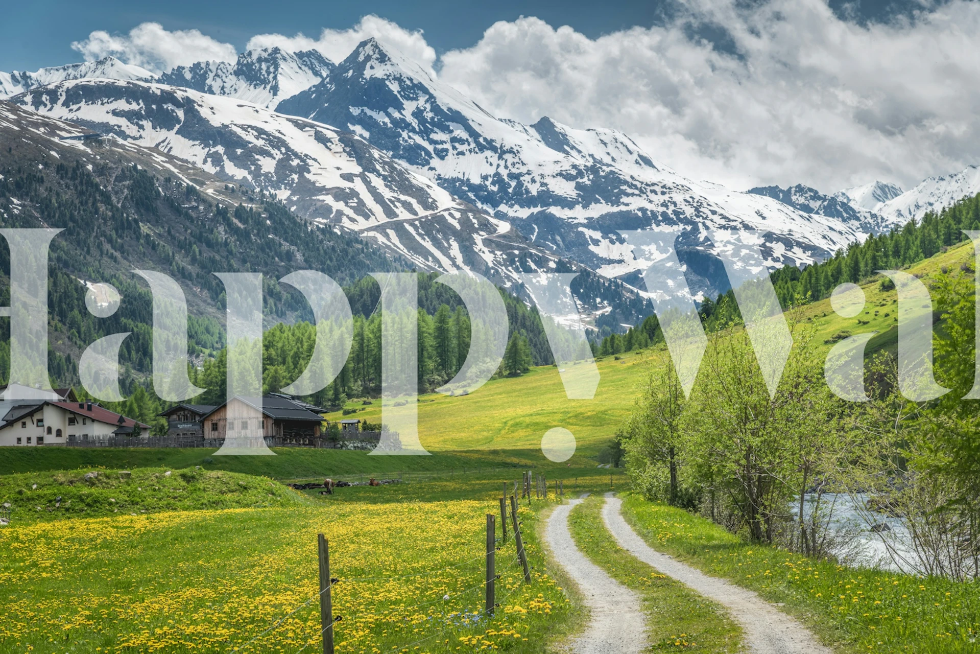 Ötztal Austria wallpaper displaying scenic mountains