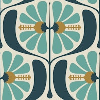 KF 0241 D - Vintage Retro Floral tapete