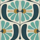 KF 0241 D - Vintage Retro Floral