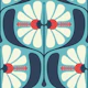 KF 0241 B - Vintage Retro Floral
