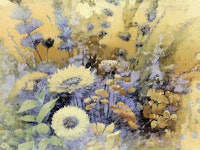 Soulful Autumn Flowers papiers peint