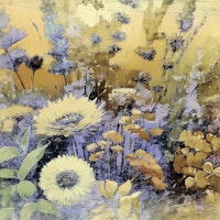 Soulful Autumn Flowers tapete