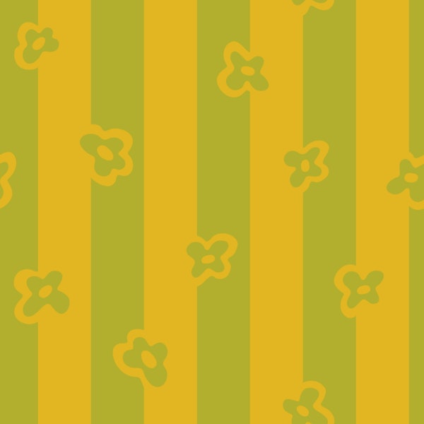 ABUNDANT STRIPES Dopamine Retro Yellow Green