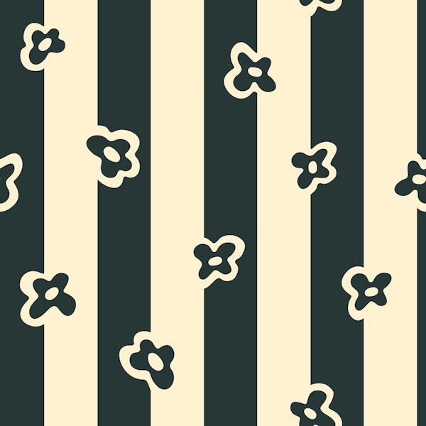 ABUNDANT STRIPES Dopamine Retro Black Ivory