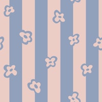 ABUNDANT STRIPES Dopamine Retro Lavender Blue tapet