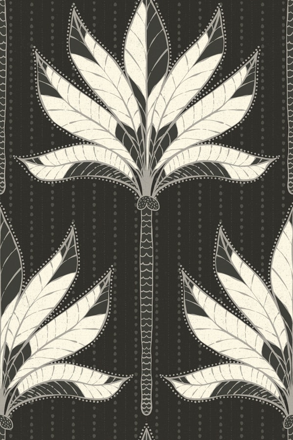 Art Deco Palm Trees (Dark)