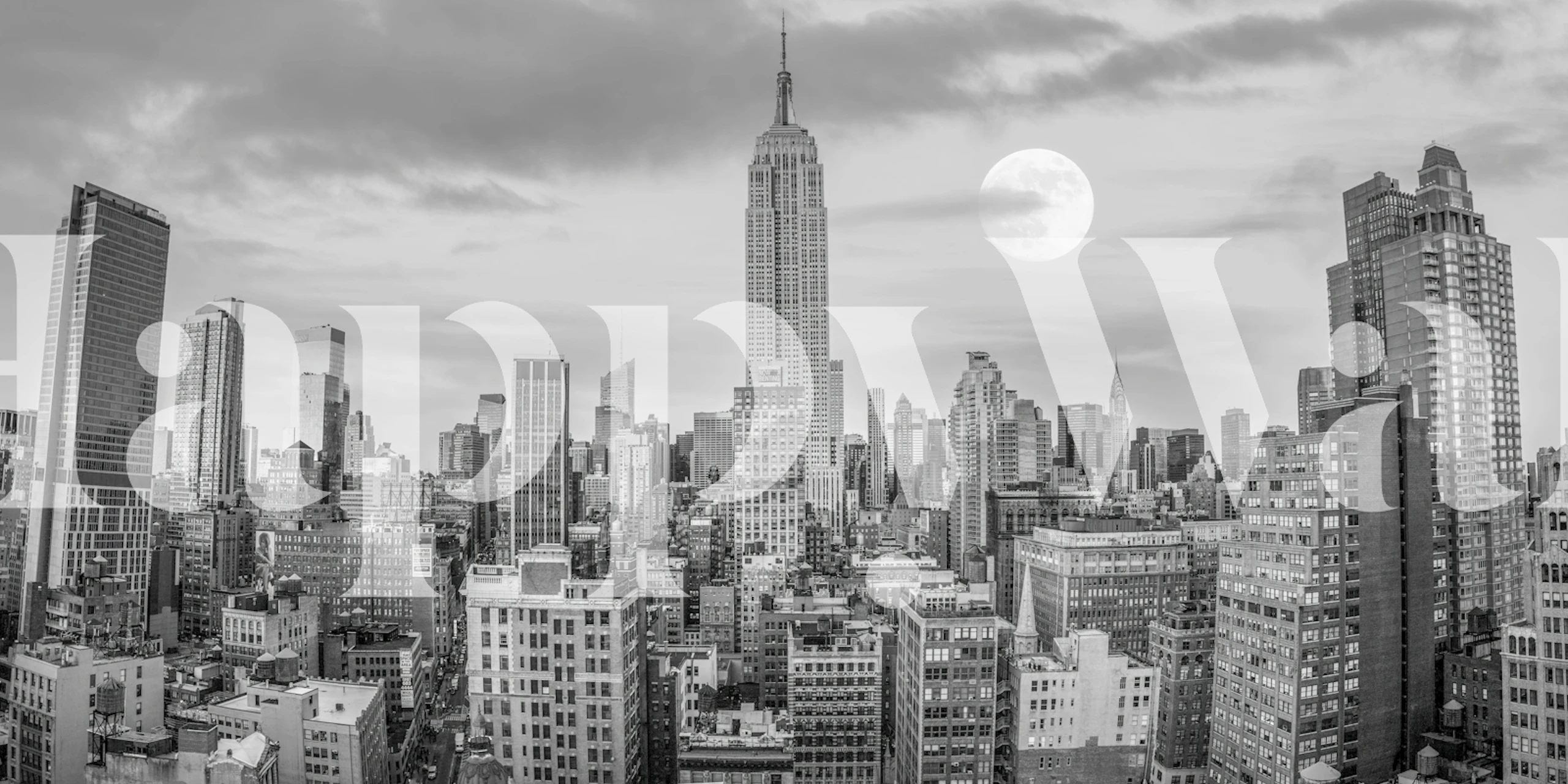 Cityscape Marvel wallpaper in a modern room