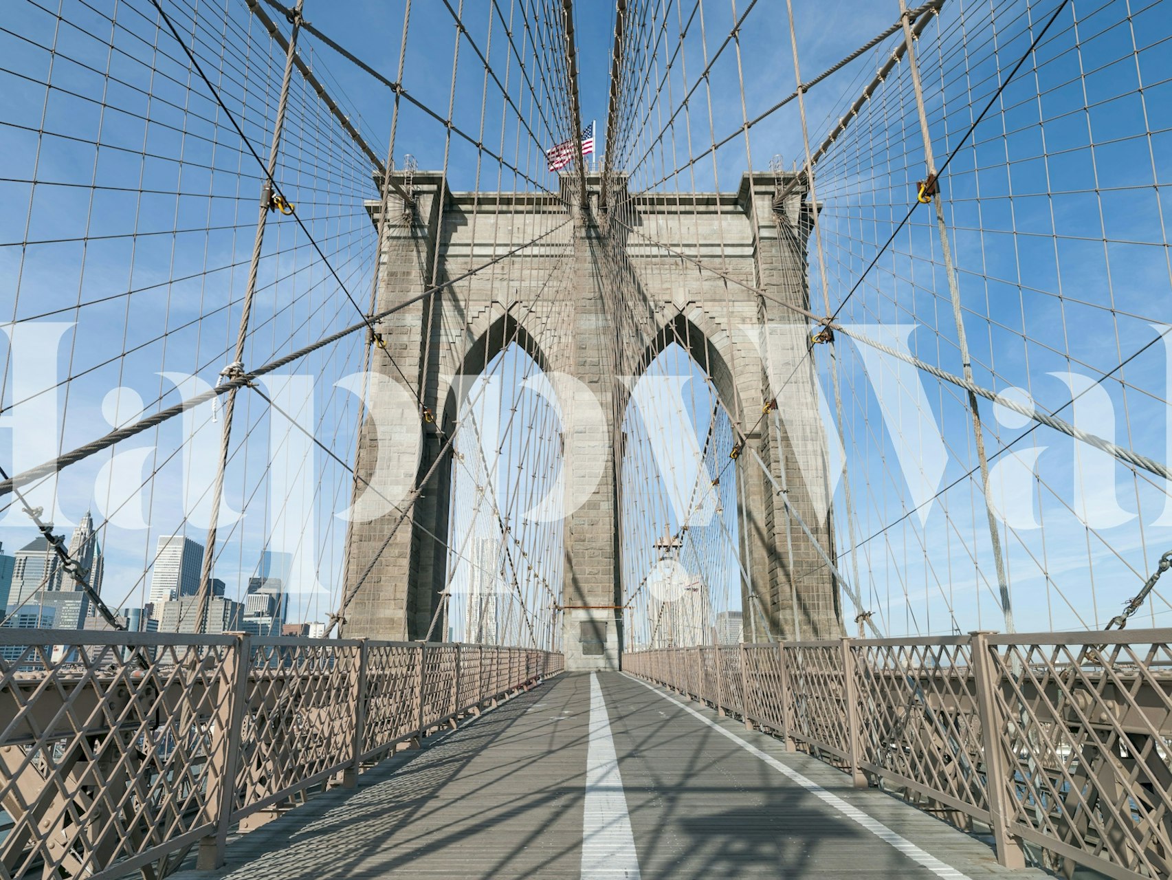Brooklyn Bridge wallpaper in a room