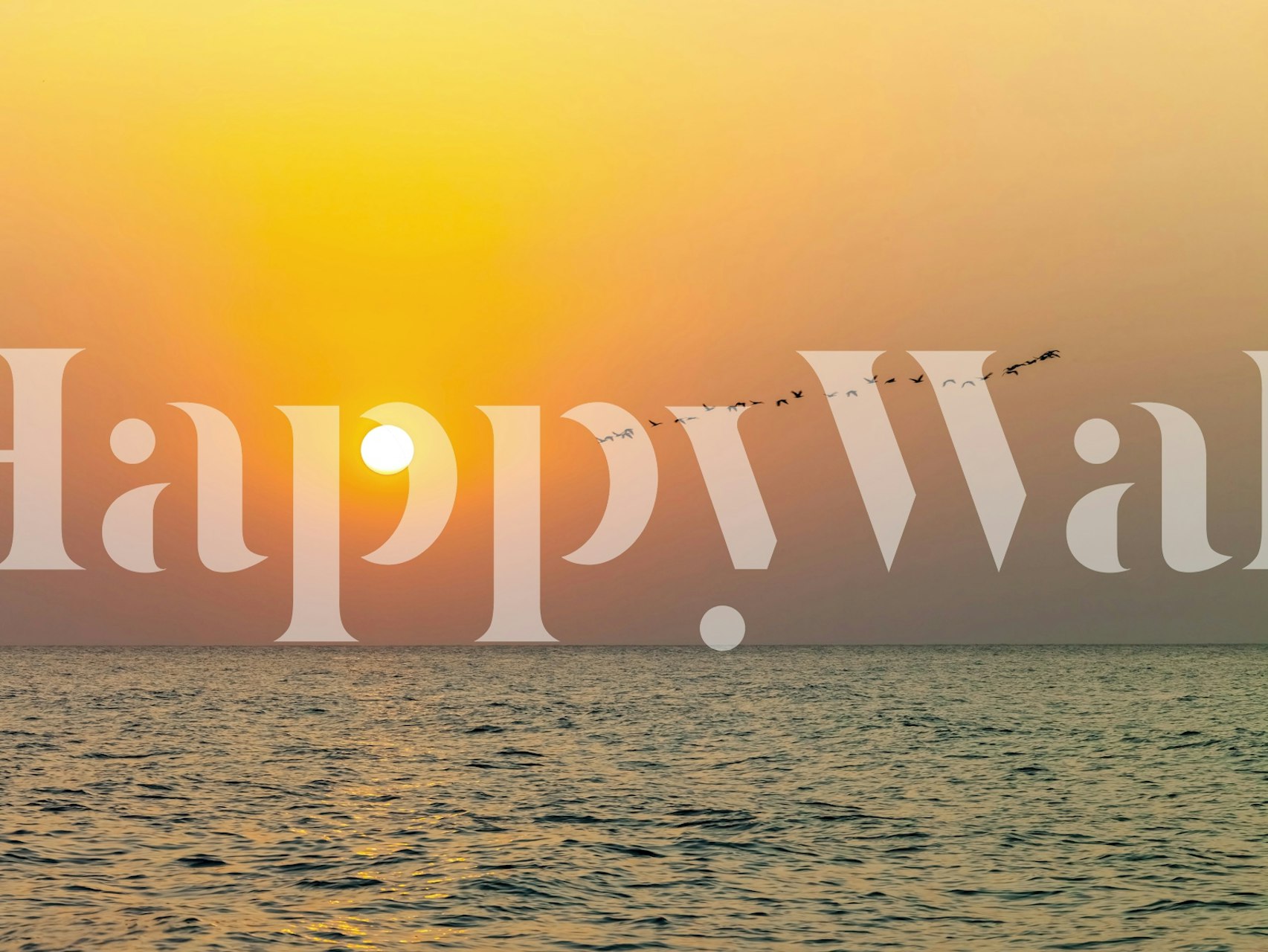 Beach Bliss at Sunset behang in een kamer