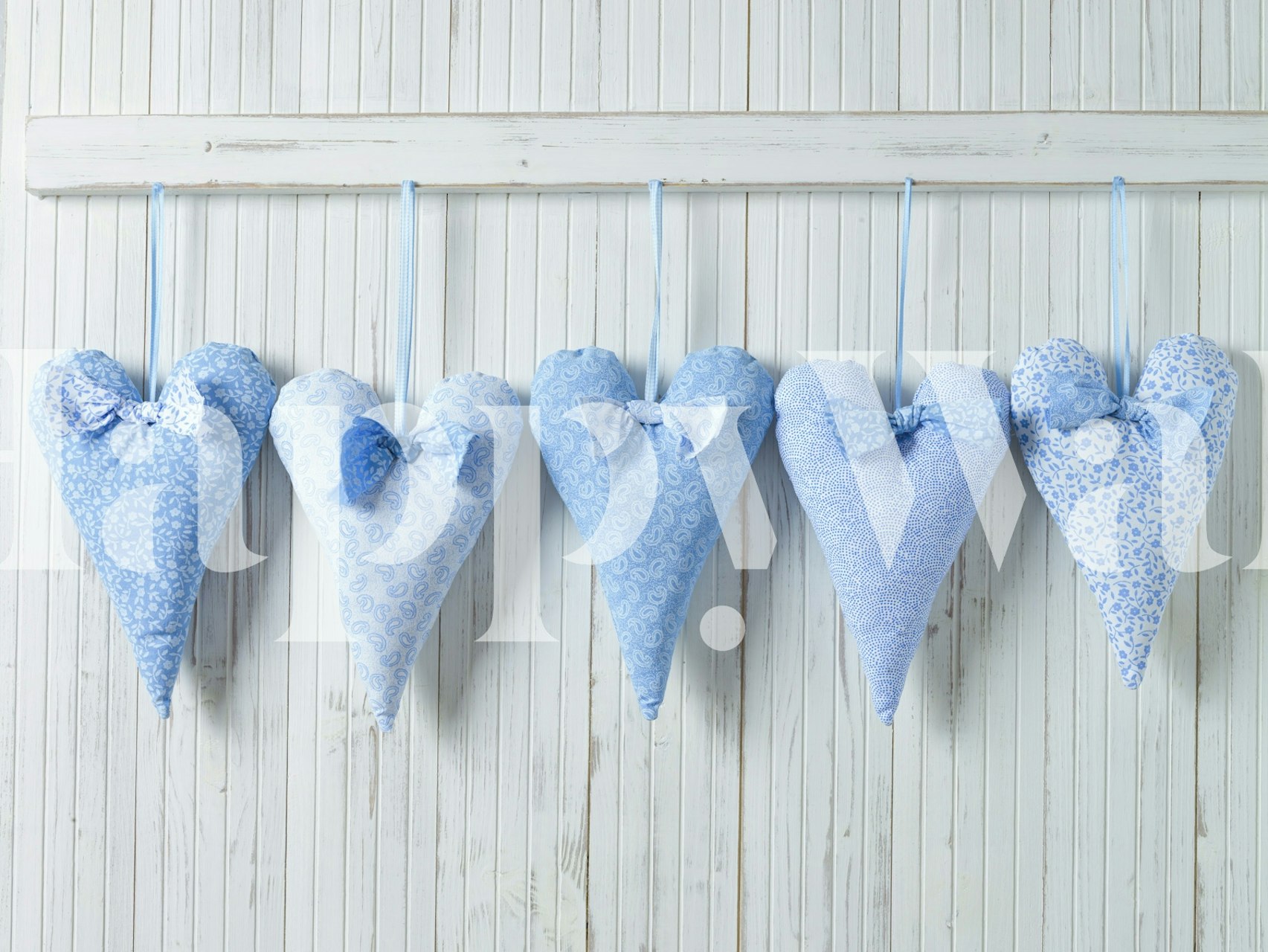 Hanging Hearts tapet i et rum