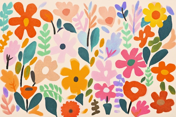 Matisse Groovy Pastel Flower Garden