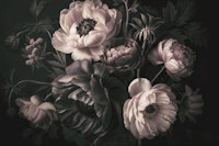 Baroque Regency Flower Splendor Dusty Pink tapet