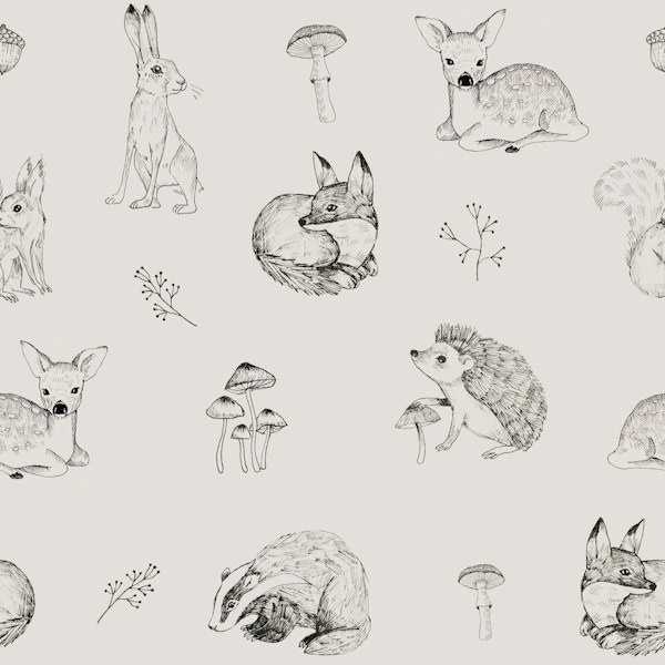 Ink woodland animals