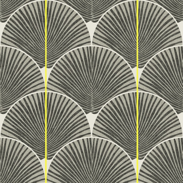 Japandi palms yellow lines (small scale)