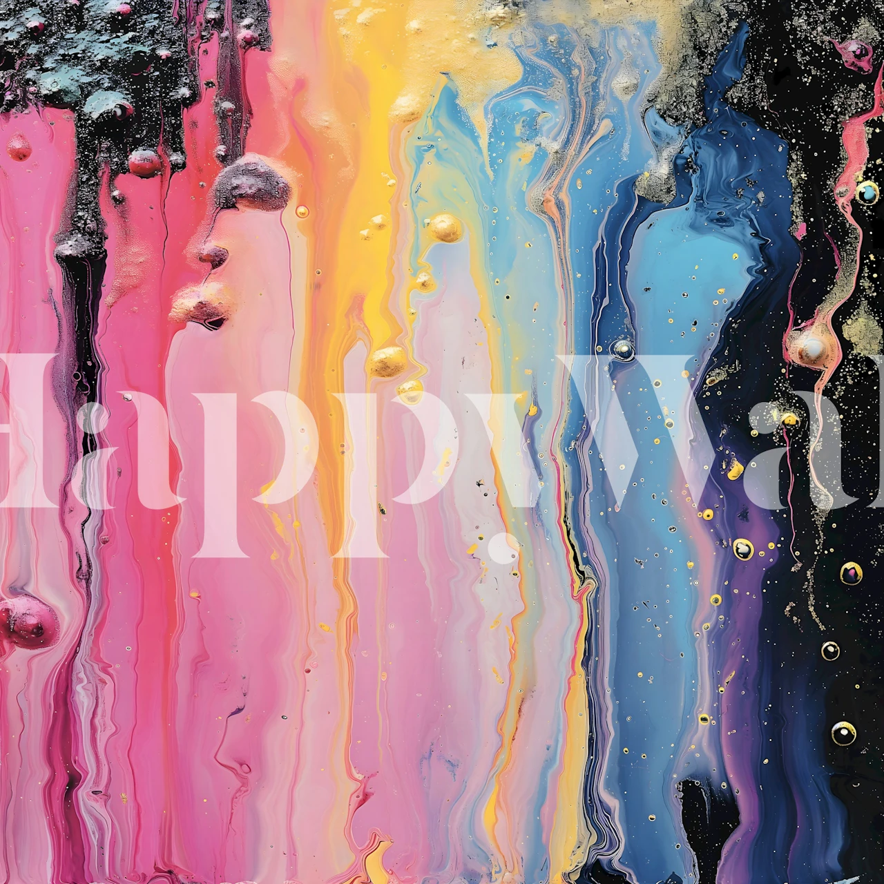 papier peint Rainbow Paint 2 dans une pièce moderne