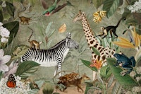 African Wild Animal Jungle United ταπετσαρία
