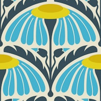 KF 0242 E - Vintage Retro Floral ταπετσαρία