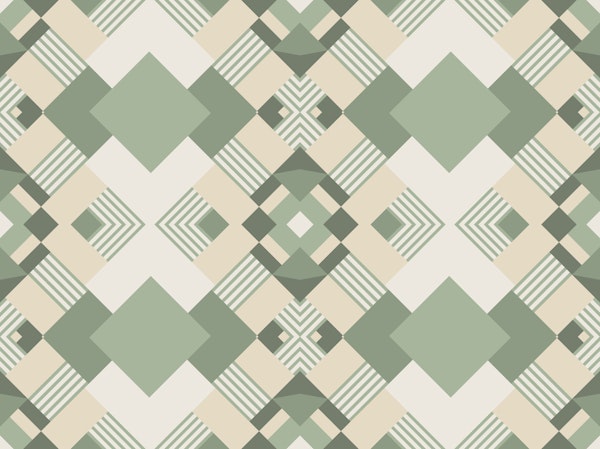 Soft Sage Green Stripe Geometry