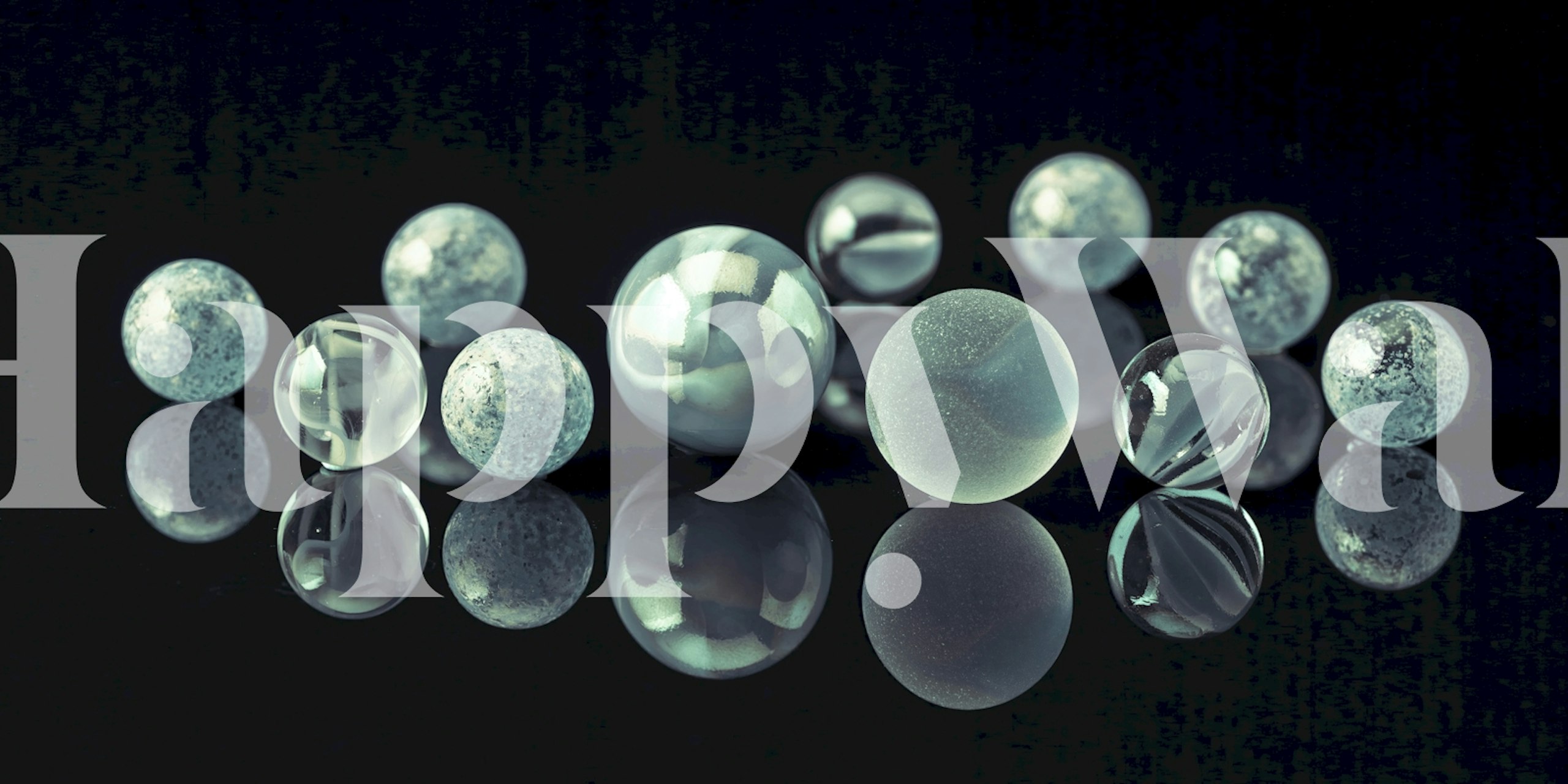 Gleaming Orbs wallpaper displayed in a room