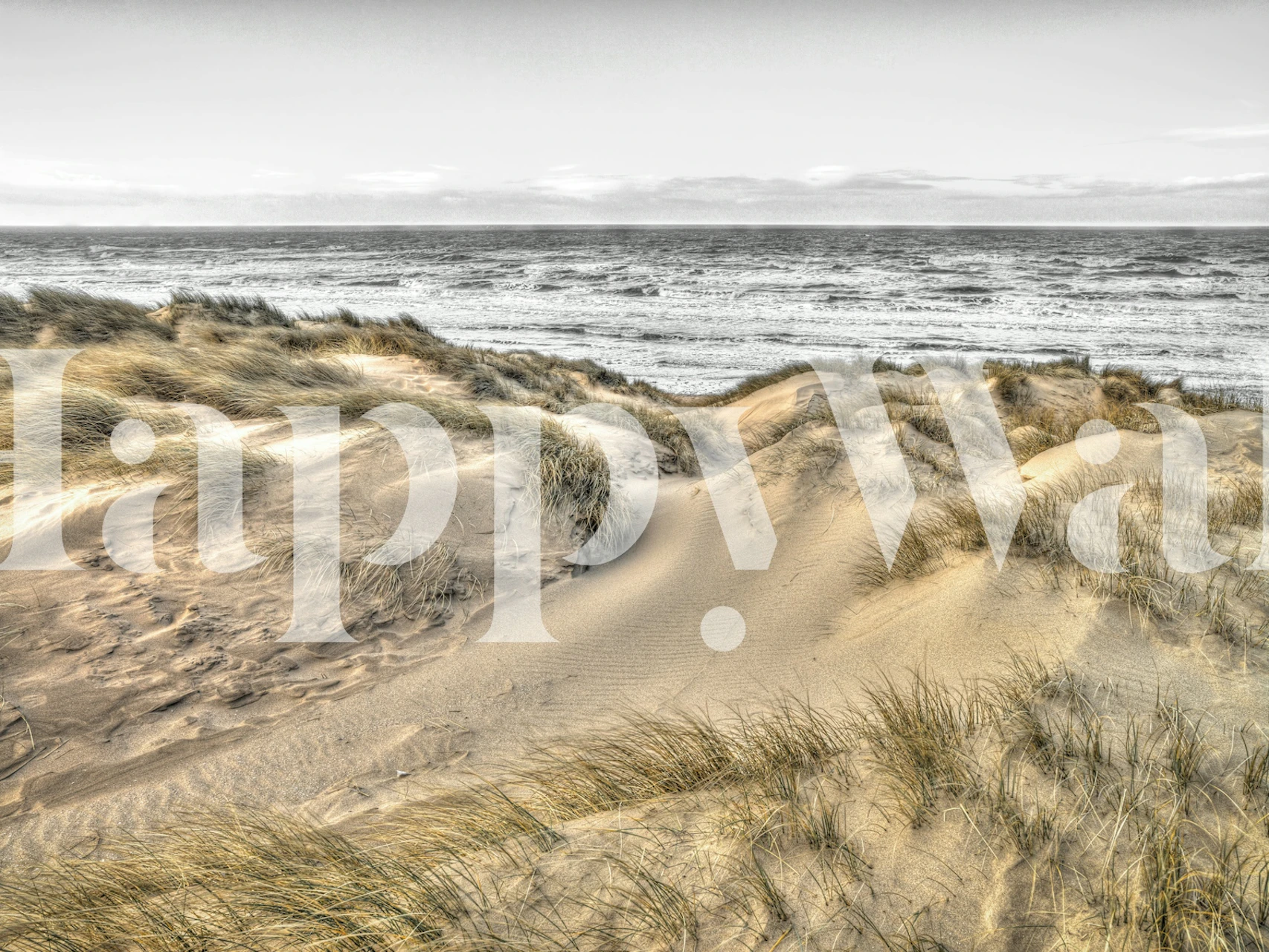 Papel de parede Soothing Seaside em um quarto