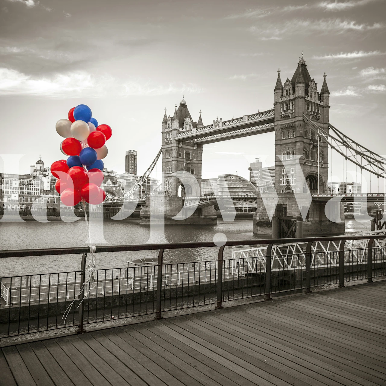 Bunte Balloons in einem Raum