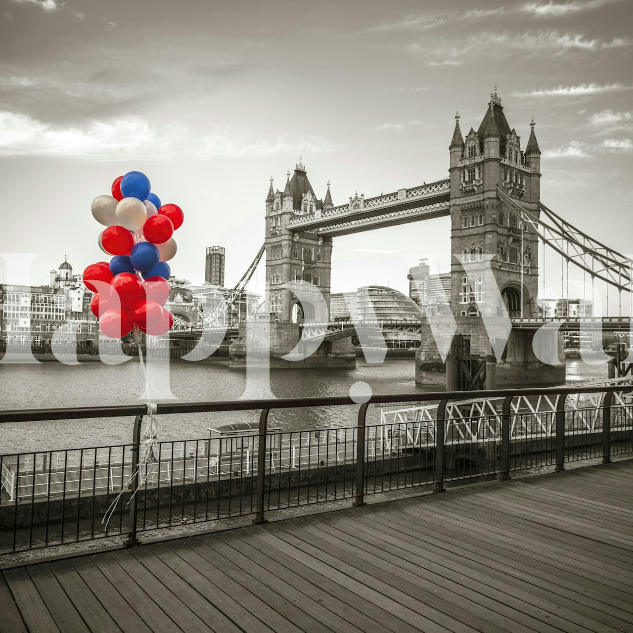 Bunte Balloons in einem Raum