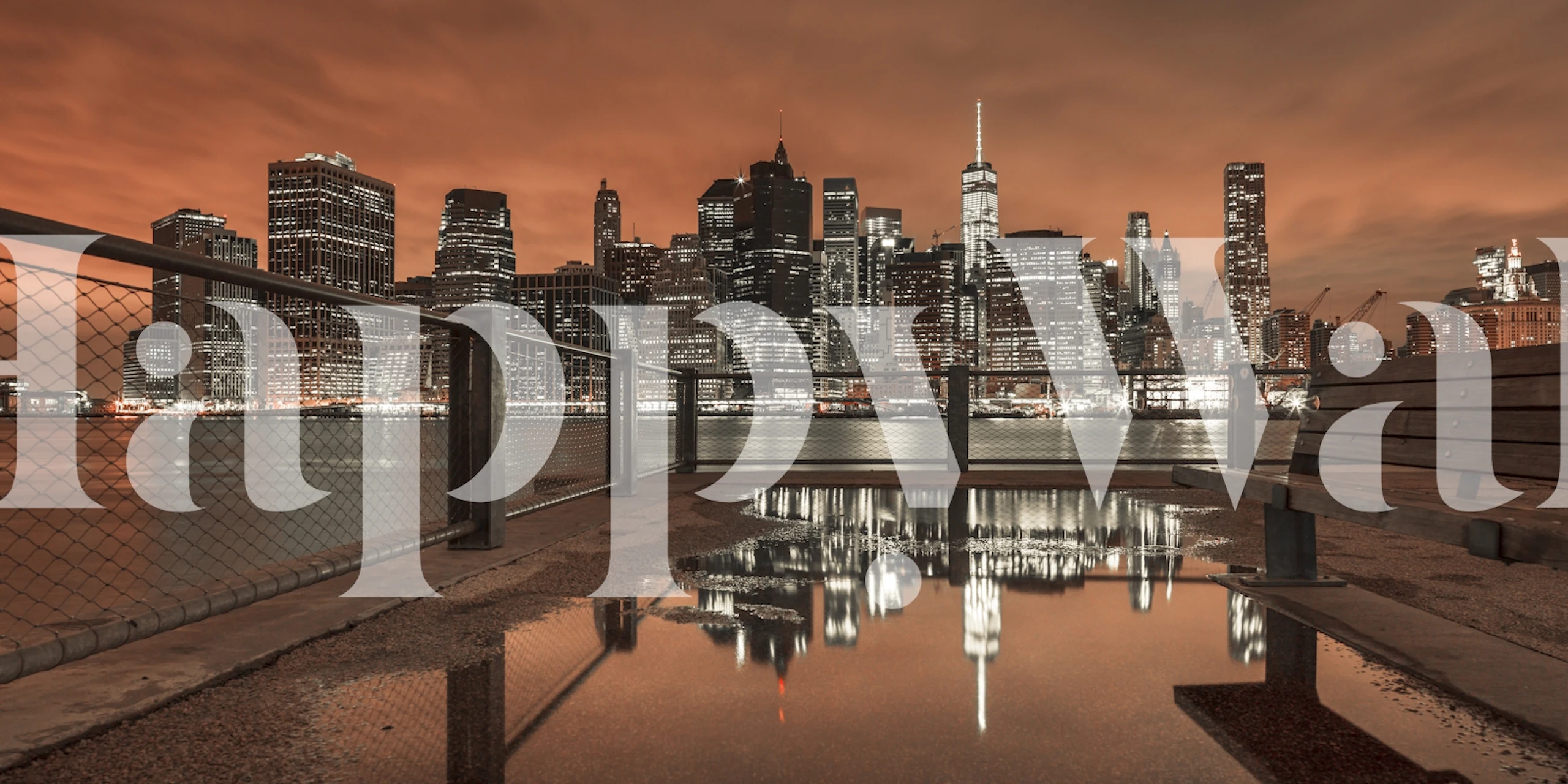 Tapeta Lower Manhattan skyline v pokoji