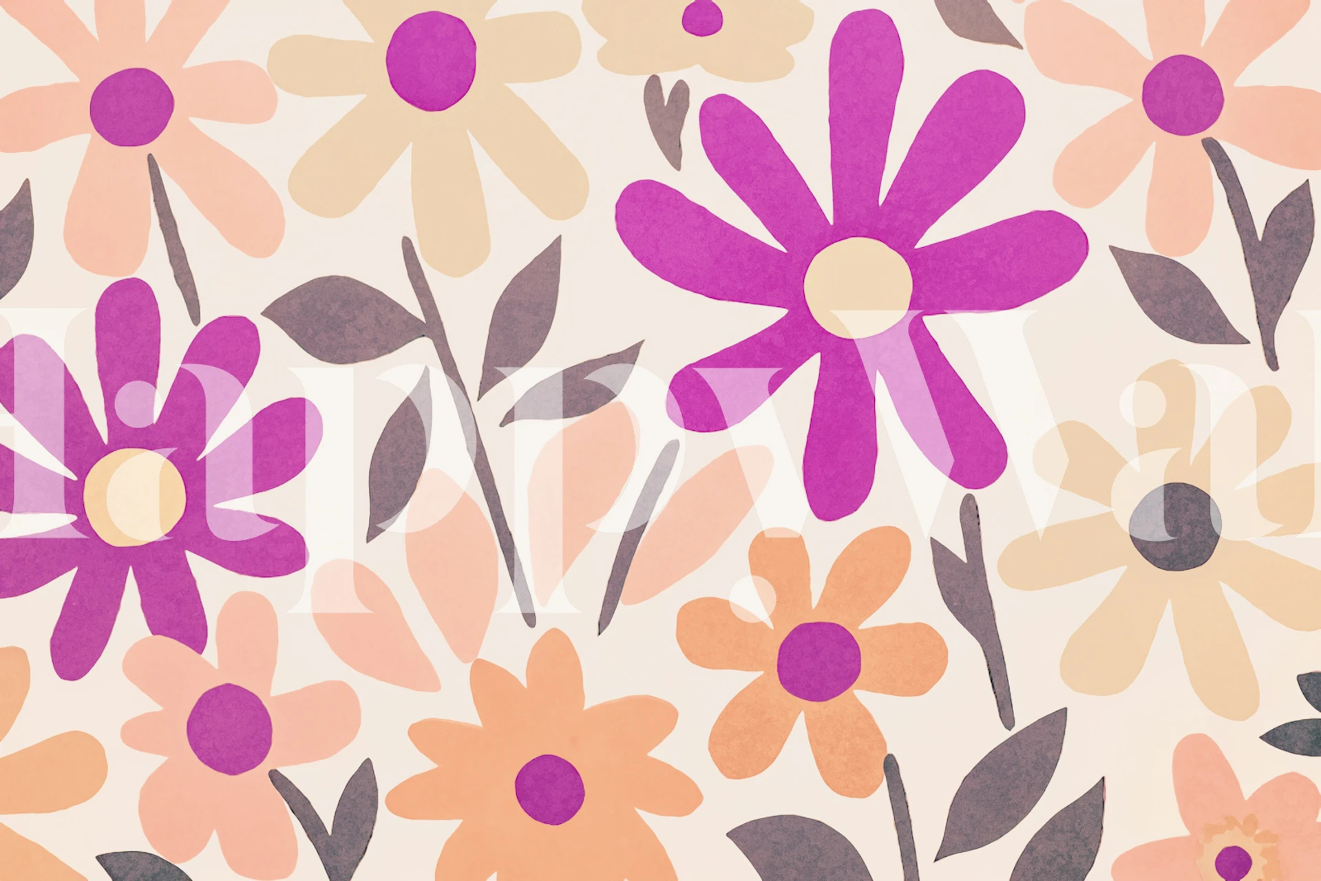 Bunte Blumenmuster-Design