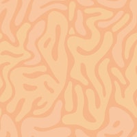 Monochromatic Matisse Shapes Peach Fuzz tapete