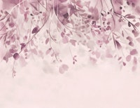 Hanging Flowers Pastel Pink Watercolor Art behang