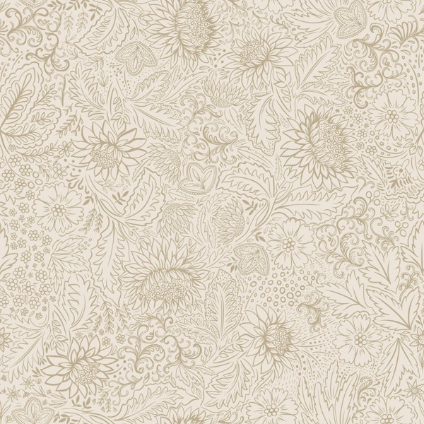 Country house folk doodle light beige
