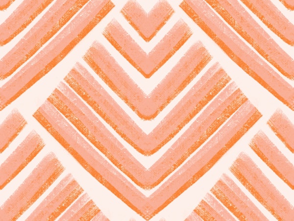 Boho Modern Shells Blush Pink and Cream White