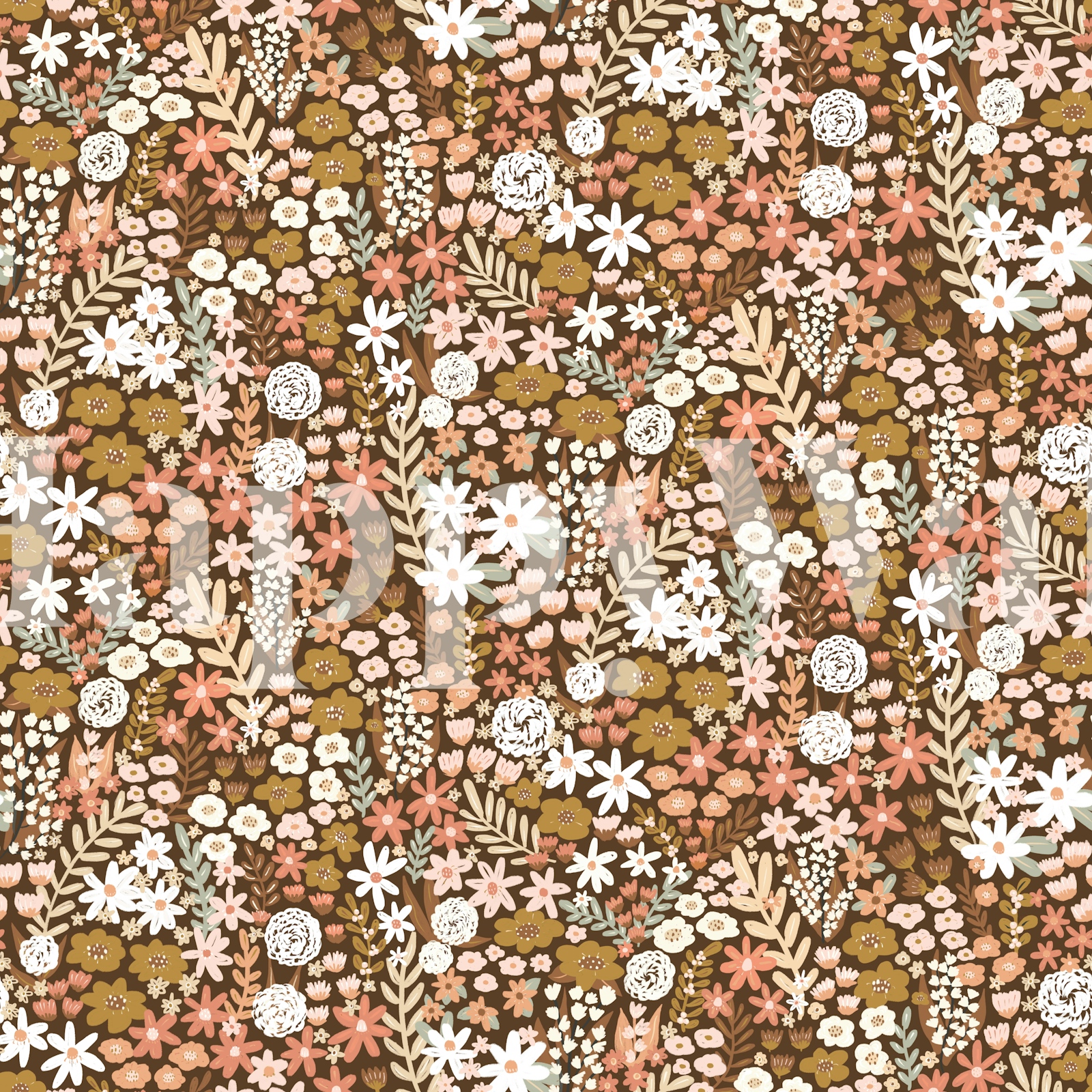 Wild Flower Meadow Wallpaper | HappyWall