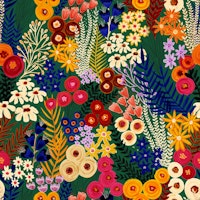 Painterly Wildflower Meadow Summer tapet