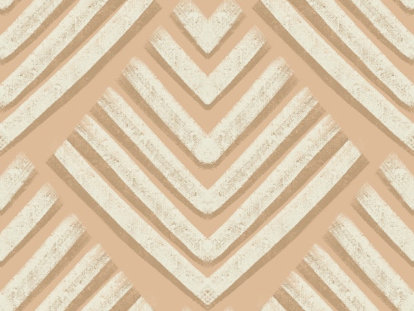 Boho Modern Shapes Shells Sand Beige Tan