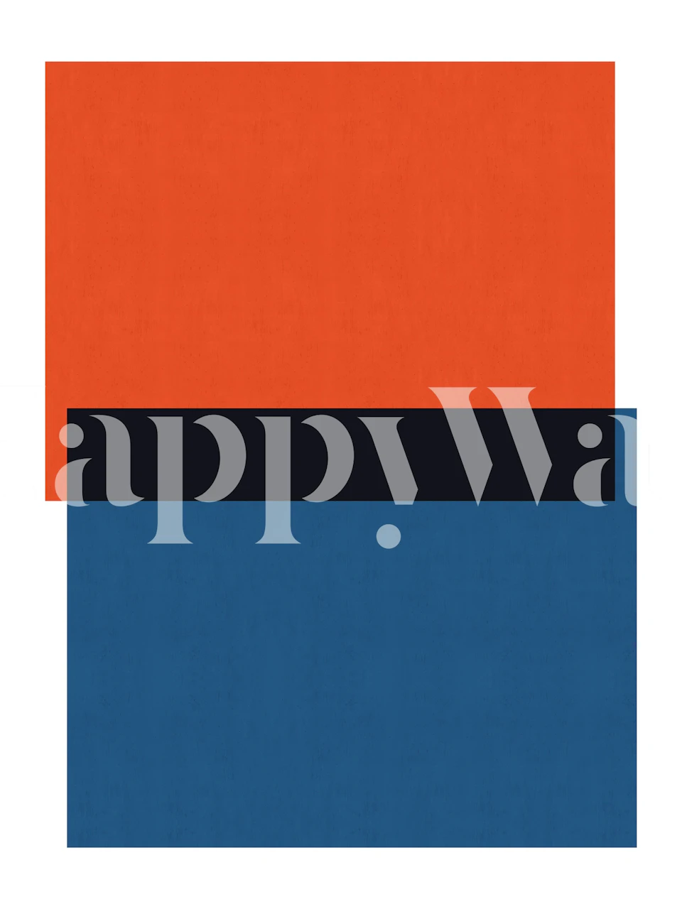 Contemporary geometric shapes wallpaper in a room