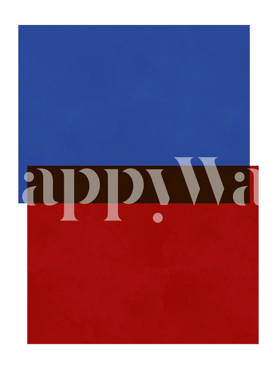 Contemporary geometric shapes wallpaper in a room