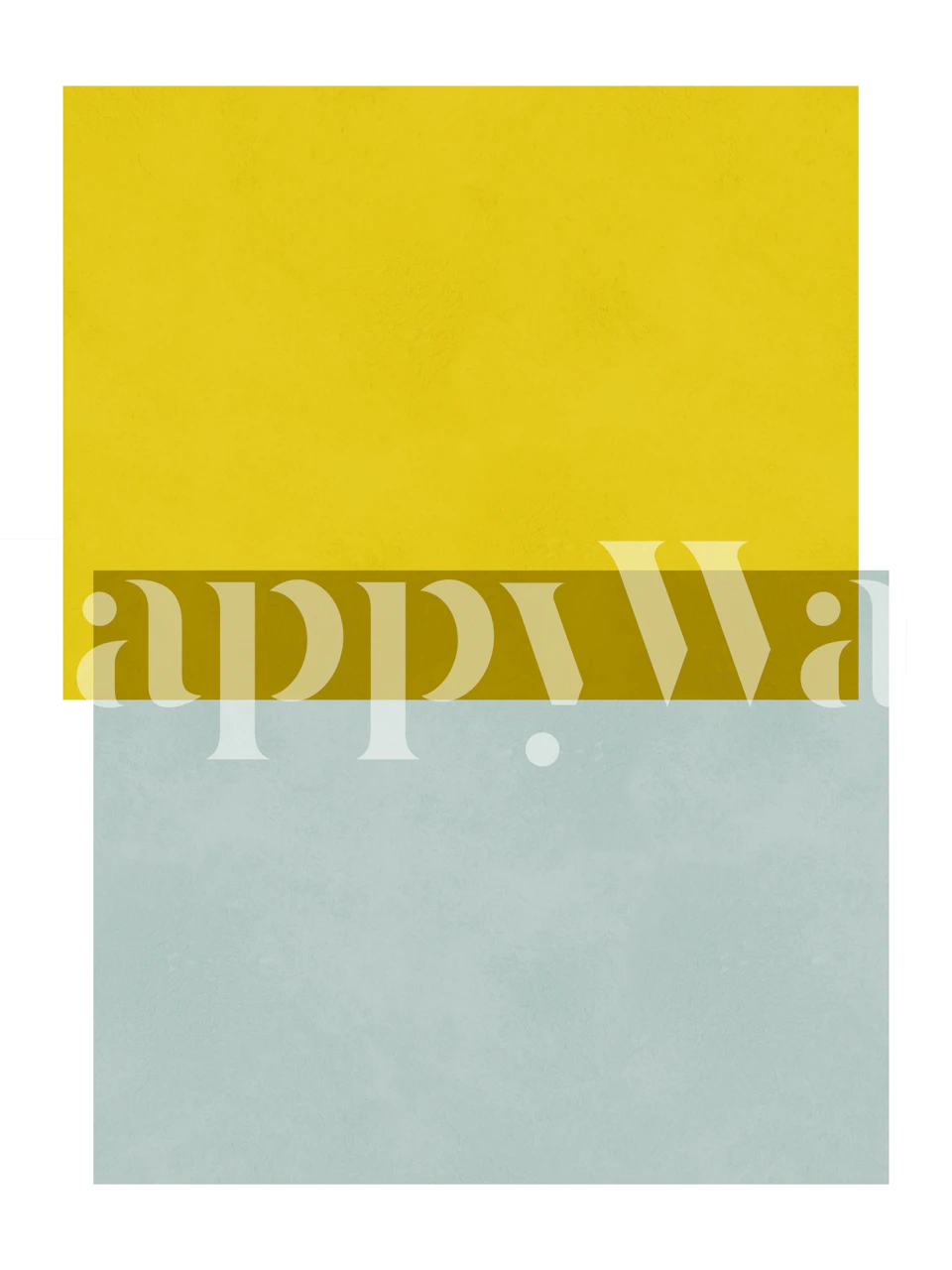 Geometric shapes in yellow and light blue wallpaper