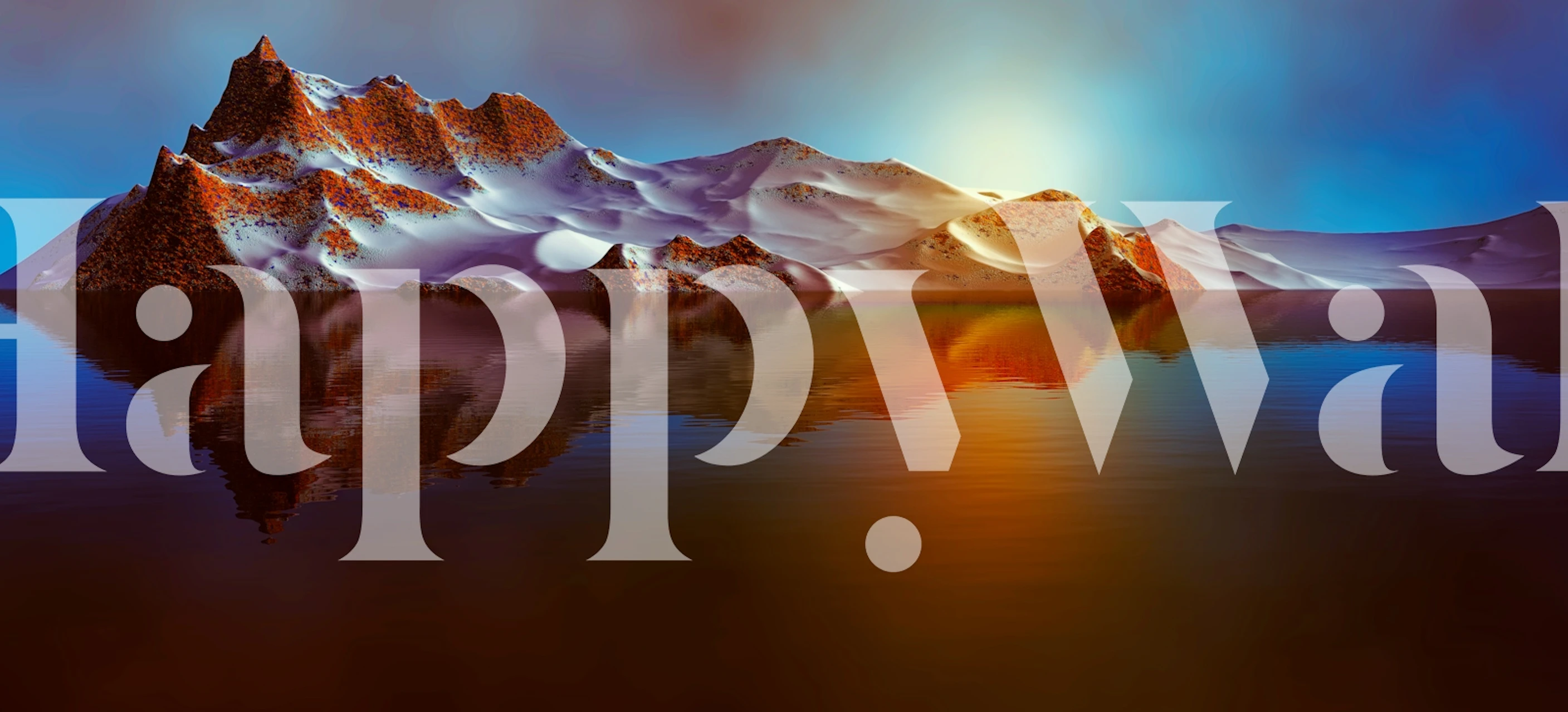 Tapeta Majestic Mountain prikazana u sobi