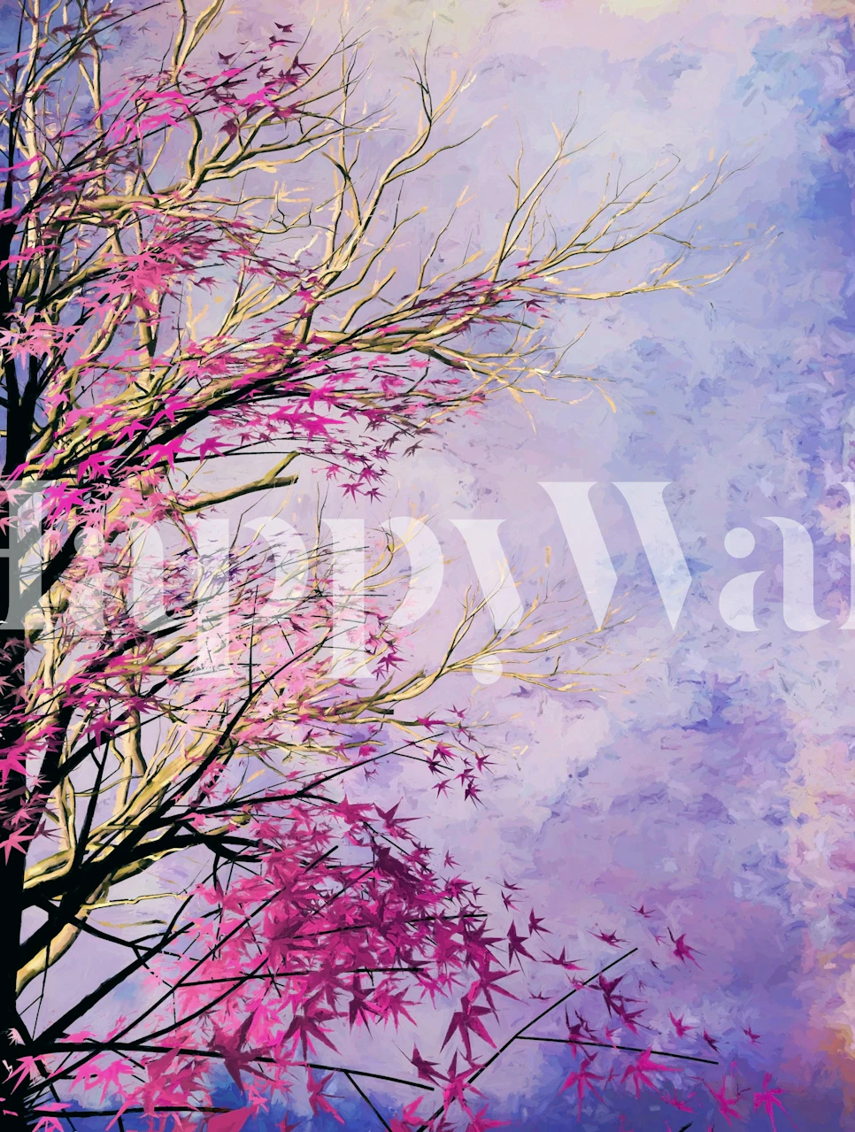 Pink Tree 2 tapet i rommet