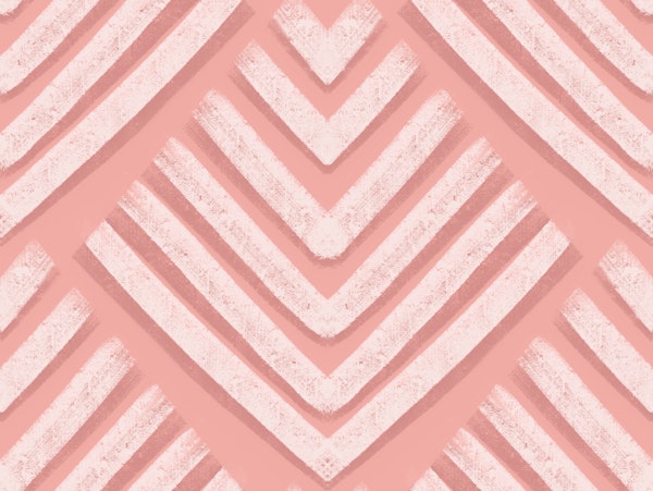 Boho Modern Shells Pastel Blush Pink Shapes