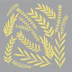 Taupe solid colour wheat pattern