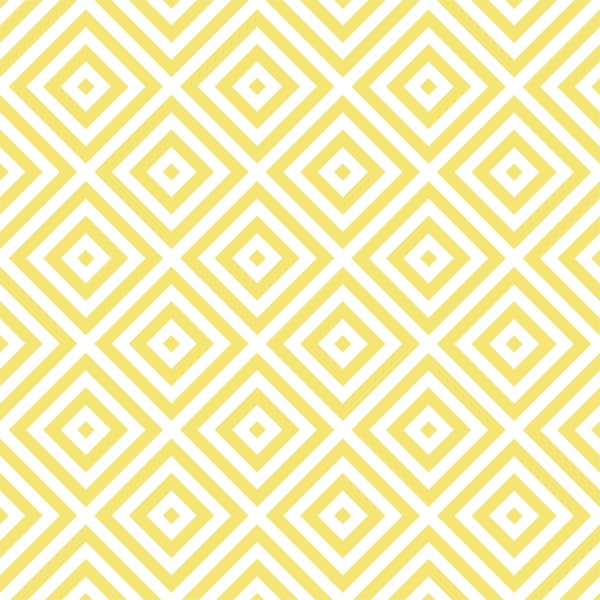 Geometric square pattern in yellow and white