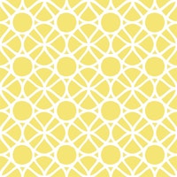 Lemon yellow circles pattern tapete