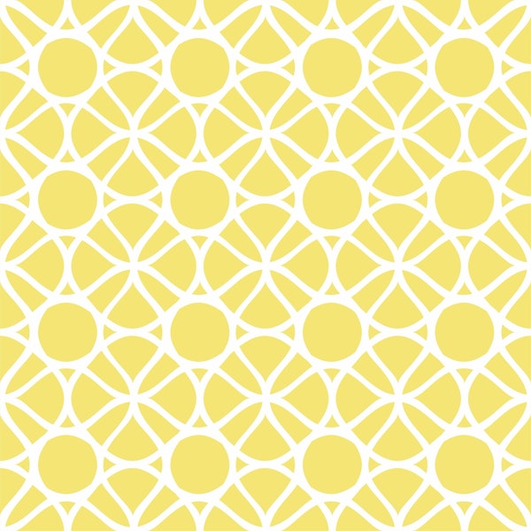Lemon yellow circles pattern