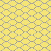 Ogee pattern in yellow and taupe tapeta