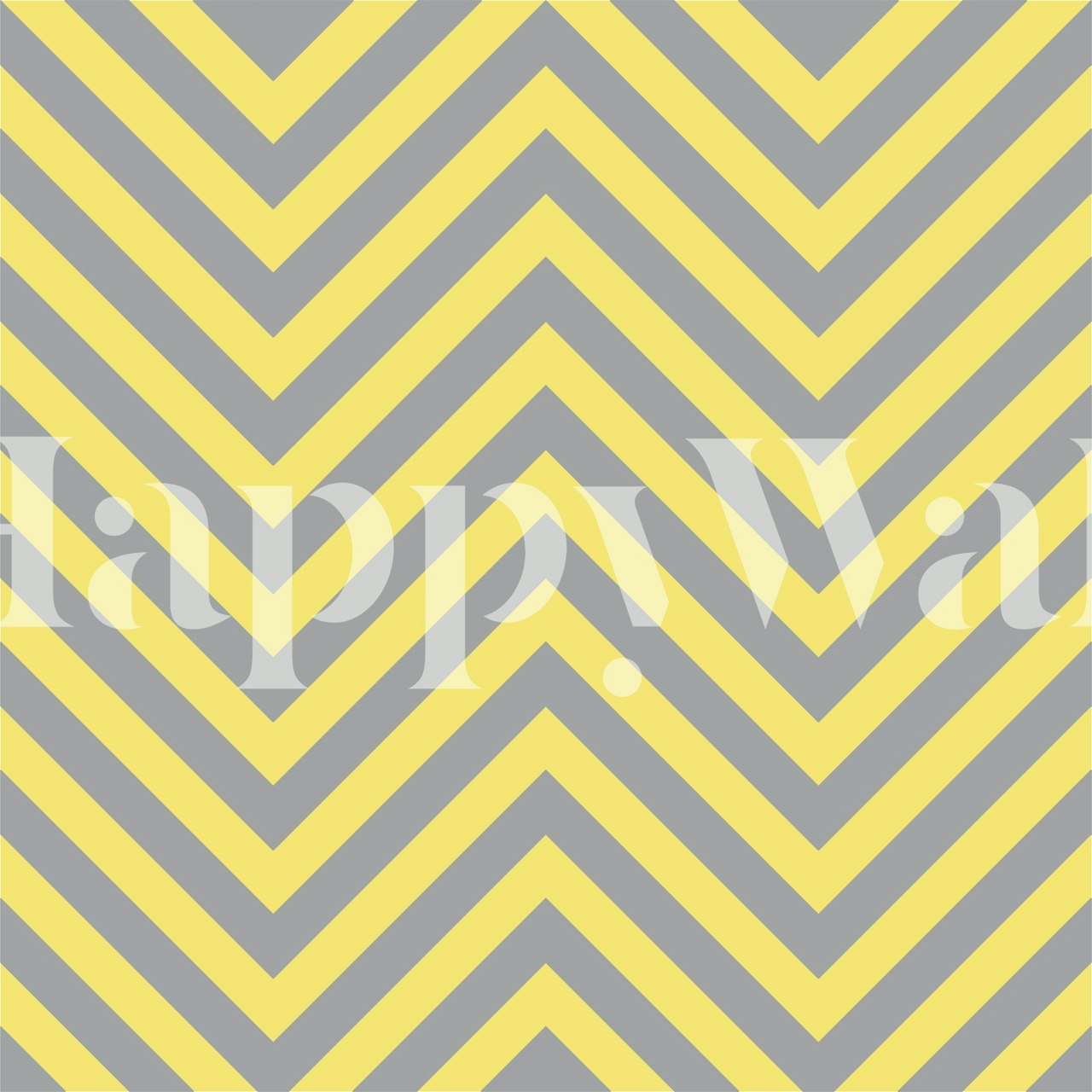 Chevron pattern stripes in saffron and taupe wallpaper