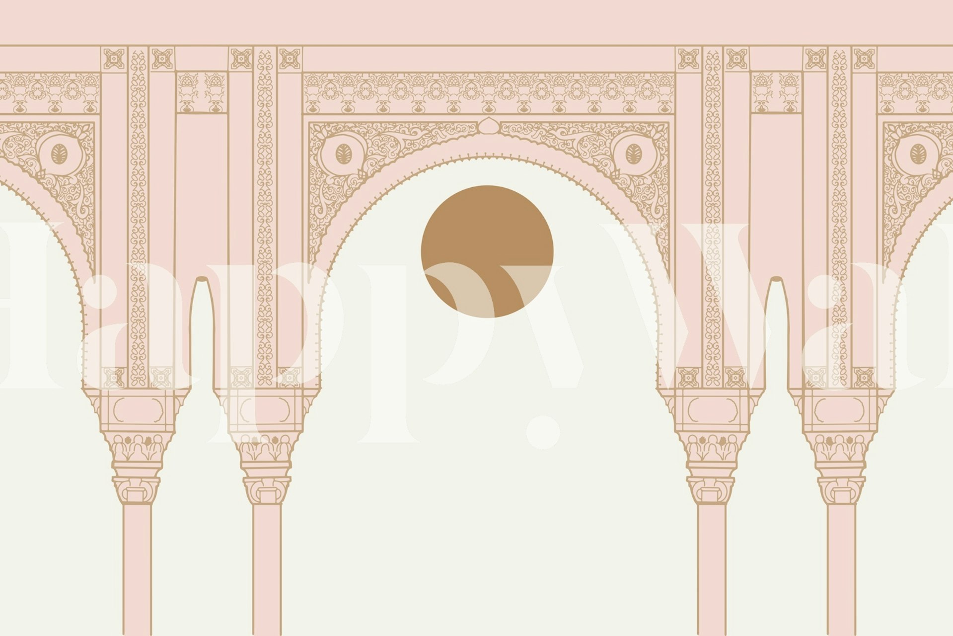 Pastel Boho Luxury wallpaper displayed in a room