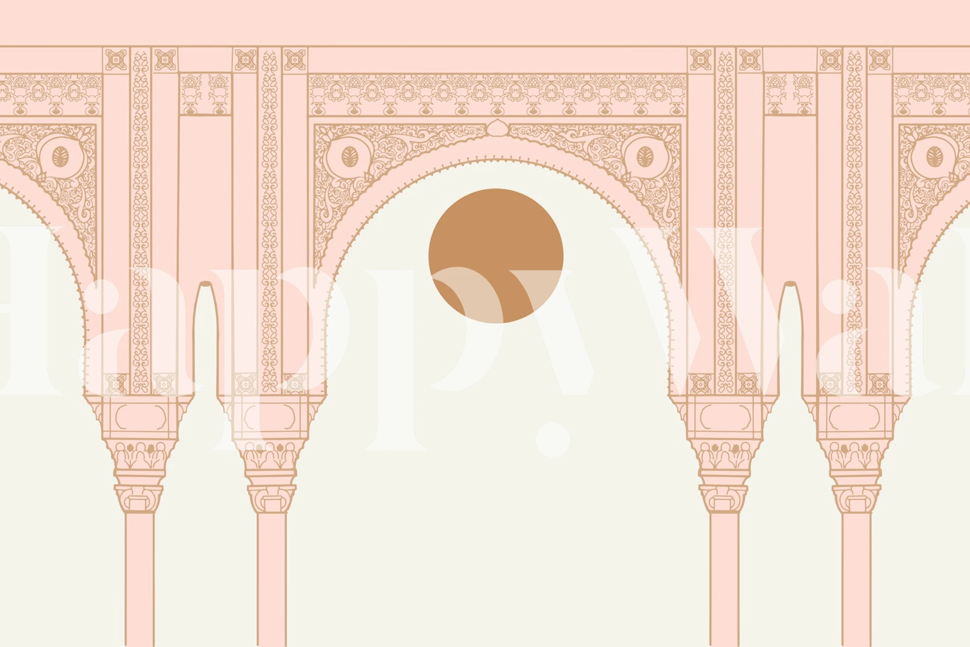 Pastel Boho Luxury wallpaper displayed in a room